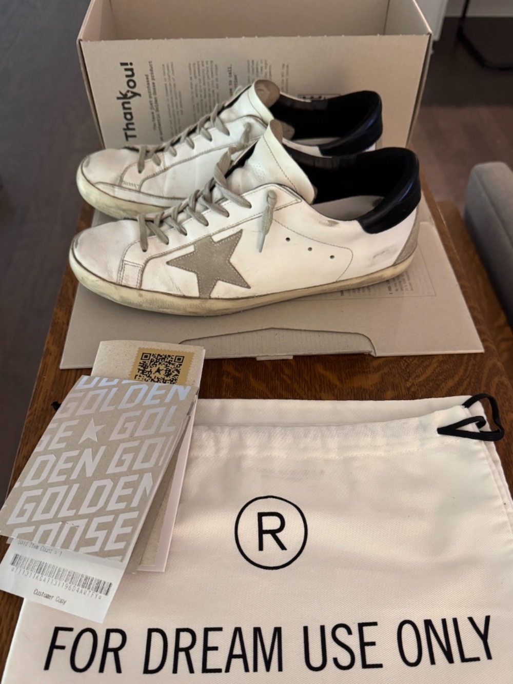 Men's Super-Star with black heel tab and metal stud lettering